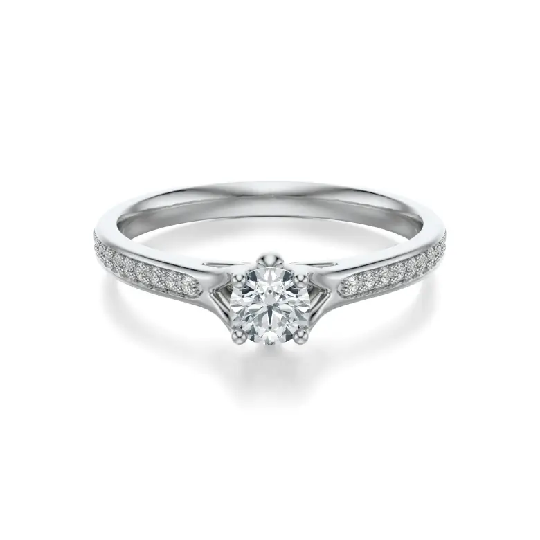 Pierścionek białe złoto z diamentami AJPZ_122